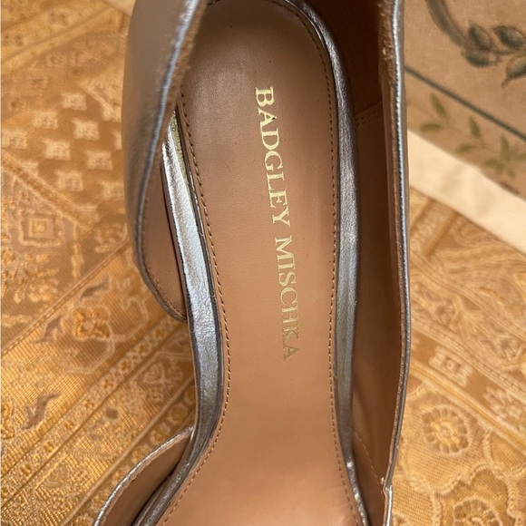 Shoes heels silver Diva designer Badgley Mischka SEXY DRESS EVENING FORMAL - Picture 5 of 12